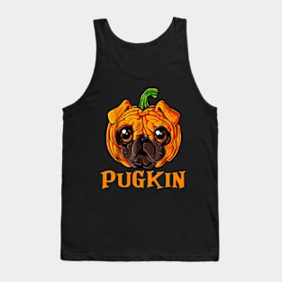 Pugkin Funny Pug And Pumpkin Tank Top